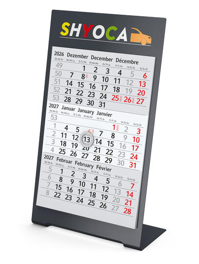 Bürokalender - Tischaufstellkalender Desktop - 1 oder 2 Jahre