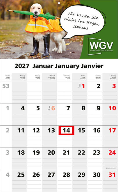 Bürokalender - Monatskalender Solo Bestseller