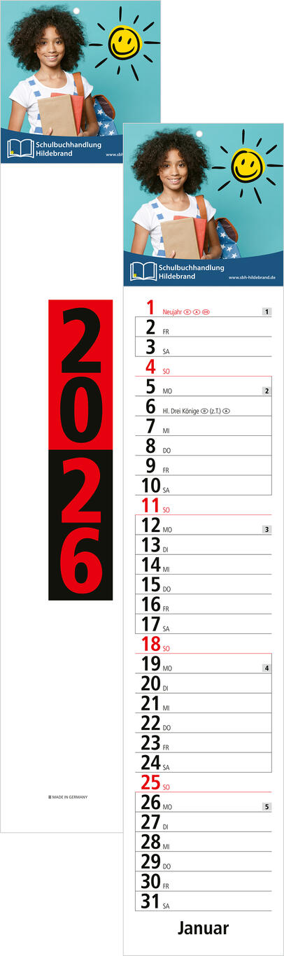 Bürokalender - Streifenplaner 2025